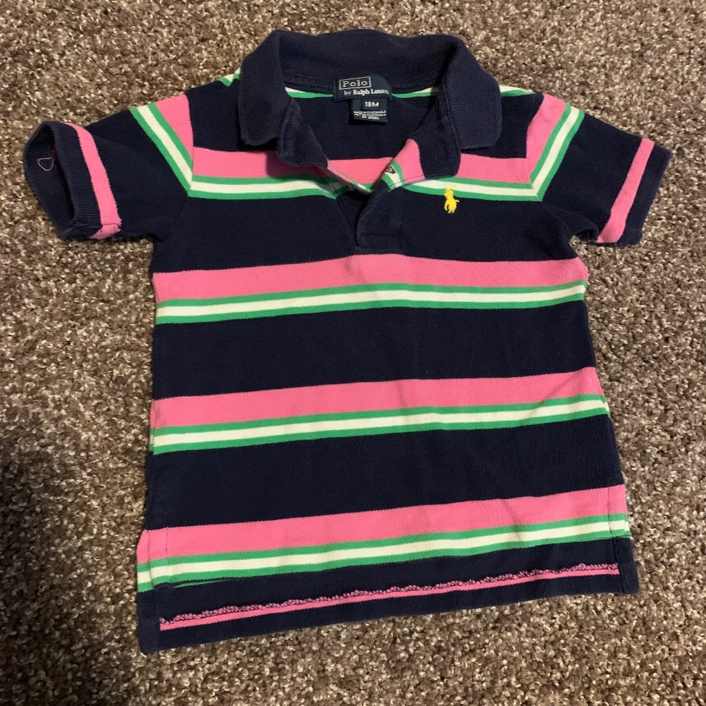 KIDS RALPH LAUREN POLO SHIRT SIZE 18M
